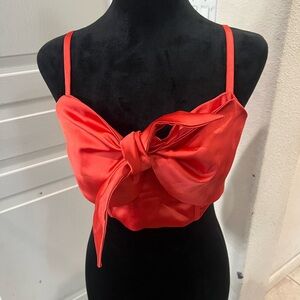 Sammy B‎ x Target Tie Front Bustier - Orange Size NWT